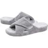imageshevalues Orthopedic Slippers for Women with Arch Support Adjustable Open Toe House Shoes for Plantar FasciitisGrey