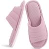 imageshevalues Summer House Slippers for Women Men Breathable Waffle Indoor Slippers Slipon Open Toe Home ShoesPink