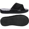 imageshevalues Orthopedic Slippers for Women with Arch Support Adjustable Open Toe House Shoes for Plantar FasciitisBlack