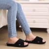 imageshevalues Orthopedic Slippers for Women with Arch Support Adjustable Open Toe House Shoes for Plantar FasciitisBlack