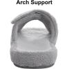 imageshevalues Orthopedic Slippers for Women with Arch Support Adjustable Open Toe House Shoes for Plantar FasciitisGrey