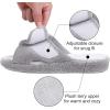 imageshevalues Orthopedic Slippers for Women with Arch Support Adjustable Open Toe House Shoes for Plantar FasciitisGrey