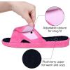 imageshevalues Orthopedic Slippers for Women with Arch Support Adjustable Open Toe House Shoes for Plantar FasciitisHot Pink