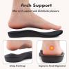 imageshevalues Orthopedic Slippers for Women with Arch Support Adjustable Open Toe House Shoes for Plantar FasciitisNew Black