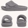 imageshevalues Orthopedic Slippers for Women with Arch Support Adjustable Open Toe House Shoes for Plantar FasciitisNew Grey