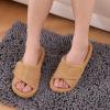 imageshevalues Orthopedic Slippers for Women with Arch Support Adjustable Open Toe House Shoes for Plantar FasciitisNew Khaki