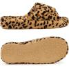 imageshevalues Orthopedic Slippers for Women with Arch Support Adjustable Open Toe House Shoes for Plantar FasciitisNew Leopard