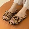 imageshevalues Orthopedic Slippers for Women with Arch Support Adjustable Open Toe House Shoes for Plantar FasciitisNew Leopard Brown