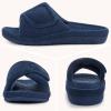imageshevalues Orthopedic Slippers for Women with Arch Support Adjustable Open Toe House Shoes for Plantar FasciitisNew Navy