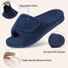 imageshevalues Orthopedic Slippers for Women with Arch Support Adjustable Open Toe House Shoes for Plantar FasciitisNew Navy