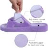 imageshevalues Orthopedic Slippers for Women with Arch Support Adjustable Open Toe House Shoes for Plantar FasciitisPurple