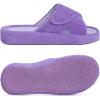 imageshevalues Orthopedic Slippers for Women with Arch Support Adjustable Open Toe House Shoes for Plantar FasciitisPurple