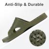 imageshevalues Shower Shoes for Women Men with Arch Support Quick Drying Pool Slides Lightweight Beach Sandals with Drain HolesArmy Green
