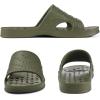 imageshevalues Shower Shoes for Women Men with Arch Support Quick Drying Pool Slides Lightweight Beach Sandals with Drain HolesArmy Green