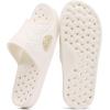 imageshevalues Shower Shoes for Women Men with Arch Support Quick Drying Pool Slides Lightweight Beach Sandals with Drain HolesBeige