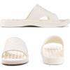 imageshevalues Shower Shoes for Women Men with Arch Support Quick Drying Pool Slides Lightweight Beach Sandals with Drain HolesBeige