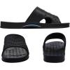 imageshevalues Shower Shoes for Women Men with Arch Support Quick Drying Pool Slides Lightweight Beach Sandals with Drain HolesBlack