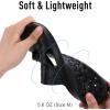imageshevalues Shower Shoes for Women Men with Arch Support Quick Drying Pool Slides Lightweight Beach Sandals with Drain HolesBlack