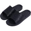 imageshevalues Shower Shoes for Women Men with Arch Support Quick Drying Pool Slides Lightweight Beach Sandals with Drain HolesBlack