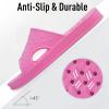 imageshevalues Shower Shoes for Women Men with Arch Support Quick Drying Pool Slides Lightweight Beach Sandals with Drain HolesHot Pink
