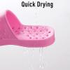 imageshevalues Shower Shoes for Women Men with Arch Support Quick Drying Pool Slides Lightweight Beach Sandals with Drain HolesHot Pink