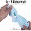 imageshevalues Shower Shoes for Women Men with Arch Support Quick Drying Pool Slides Lightweight Beach Sandals with Drain HolesLight Blue