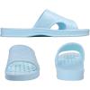 imageshevalues Shower Shoes for Women Men with Arch Support Quick Drying Pool Slides Lightweight Beach Sandals with Drain HolesLight Blue