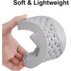 imageshevalues Shower Shoes for Women Men with Arch Support Quick Drying Pool Slides Lightweight Beach Sandals with Drain HolesLight Grey