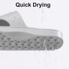imageshevalues Shower Shoes for Women Men with Arch Support Quick Drying Pool Slides Lightweight Beach Sandals with Drain HolesLight Grey