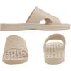 imageshevalues Shower Shoes for Women Men with Arch Support Quick Drying Pool Slides Lightweight Beach Sandals with Drain HolesLight Khaki