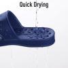 imageshevalues Shower Shoes for Women Men with Arch Support Quick Drying Pool Slides Lightweight Beach Sandals with Drain HolesNavy