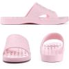 imageshevalues Shower Shoes for Women Men with Arch Support Quick Drying Pool Slides Lightweight Beach Sandals with Drain HolesPink