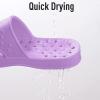 imageshevalues Shower Shoes for Women Men with Arch Support Quick Drying Pool Slides Lightweight Beach Sandals with Drain HolesPurple