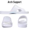 imageshevalues Shower Shoes for Women Men with Arch Support Quick Drying Pool Slides Lightweight Beach Sandals with Drain HolesWhite