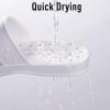 imageshevalues Shower Shoes for Women Men with Arch Support Quick Drying Pool Slides Lightweight Beach Sandals with Drain HolesWhite
