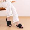 imageshevalues Summer House Slippers for Women Men Breathable Waffle Indoor Slippers Slipon Open Toe Home ShoesBlack