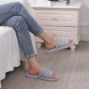 imageshevalues Summer House Slippers for Women Men Breathable Waffle Indoor Slippers Slipon Open Toe Home ShoesGrey