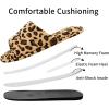 imageshevalues Summer House Slippers for Women Men Breathable Waffle Indoor Slippers Slipon Open Toe Home ShoesLeopard