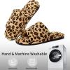 imageshevalues Summer House Slippers for Women Men Breathable Waffle Indoor Slippers Slipon Open Toe Home ShoesLeopard