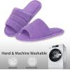 imageshevalues Summer House Slippers for Women Men Breathable Waffle Indoor Slippers Slipon Open Toe Home ShoesPurple