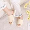 imageshevalues Terry Cloth Open Toe Slippers for Women Memory Foam Slip On House SlippersBeige