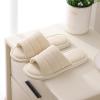 imageshevalues Terry Cloth Open Toe Slippers for Women Memory Foam Slip On House SlippersBeige