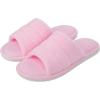 imageshevalues Terry Cloth Open Toe Slippers for Women Memory Foam Slip On House SlippersPink