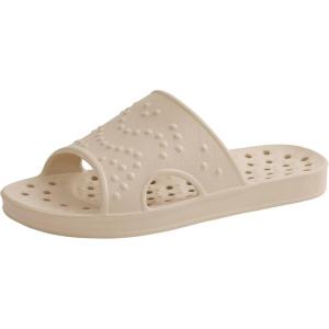 imageshevalues Shower Shoes for Women Men with Arch Support Quick Drying Pool Slides Lightweight Beach Sandals with Drain HolesLight Khaki