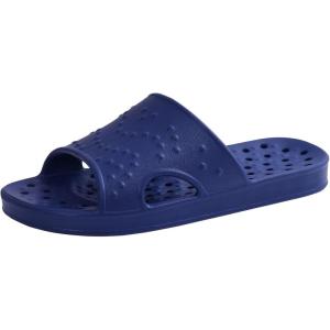 imageshevalues Shower Shoes for Women Men with Arch Support Quick Drying Pool Slides Lightweight Beach Sandals with Drain HolesNavy