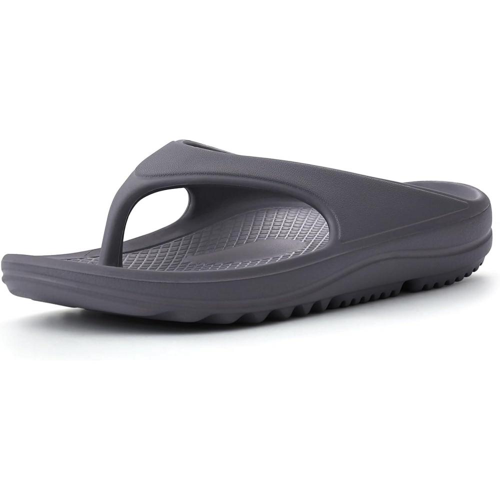 imageshevalues Orthopedic Sandals for Women Arch Support Recovery Flip Flops Pillow Soft Summer Beach ShoesGrey