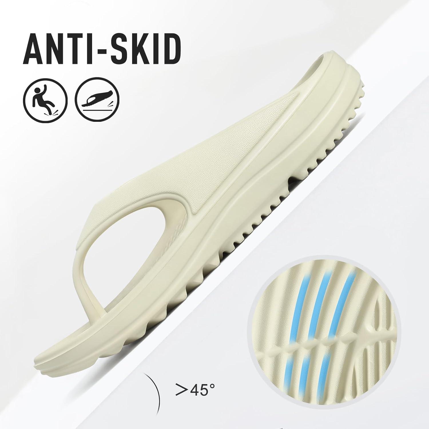 imageshevalues Orthopedic Sandals for Women Arch Support Recovery Flip Flops Pillow Soft Summer Beach ShoesBone