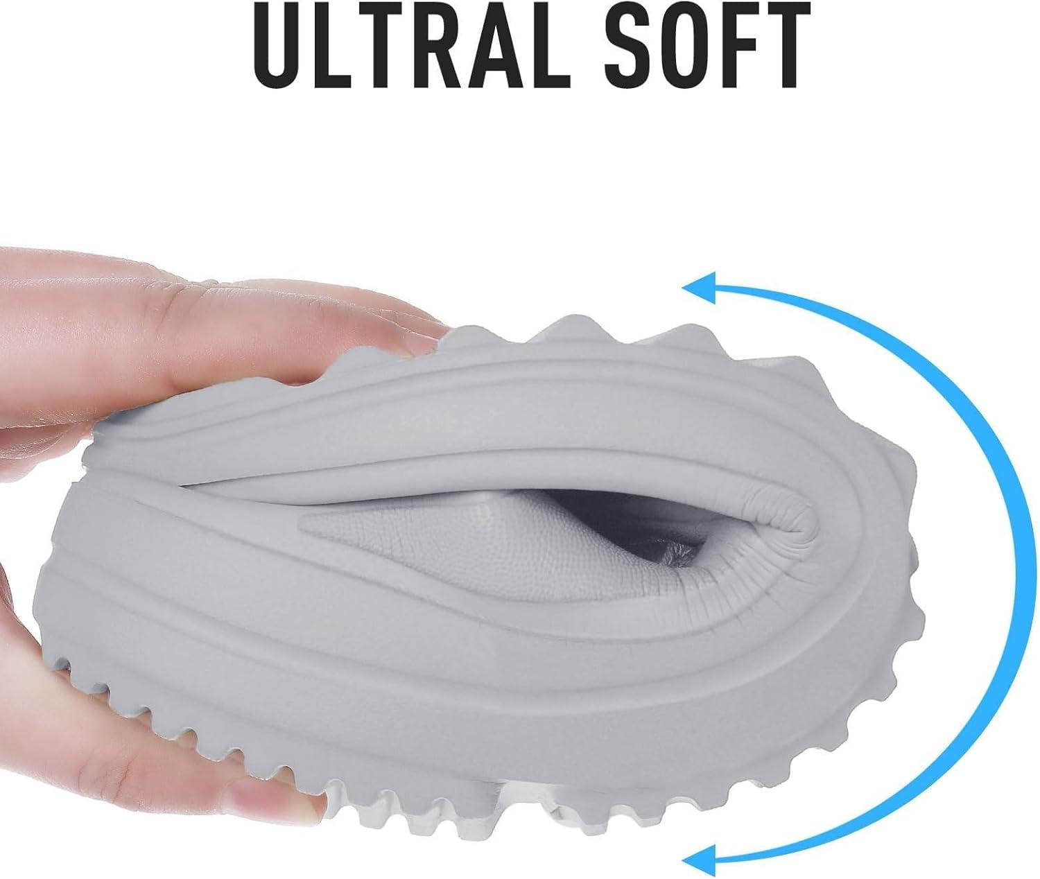 imageshevalues Orthopedic Sandals for Women Arch Support Recovery Flip Flops Pillow Soft Summer Beach ShoesLight Grey