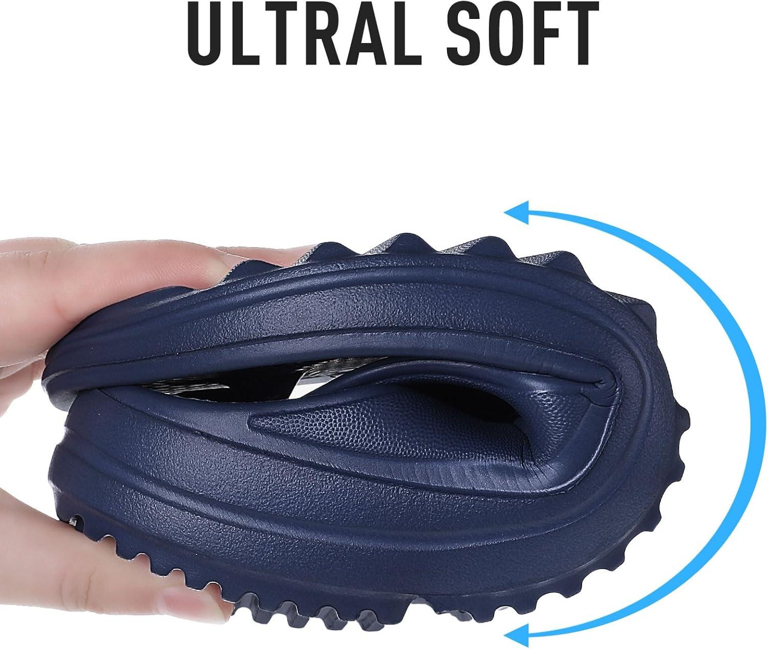imageshevalues Orthopedic Sandals for Women Arch Support Recovery Flip Flops Pillow Soft Summer Beach ShoesNavy Blue