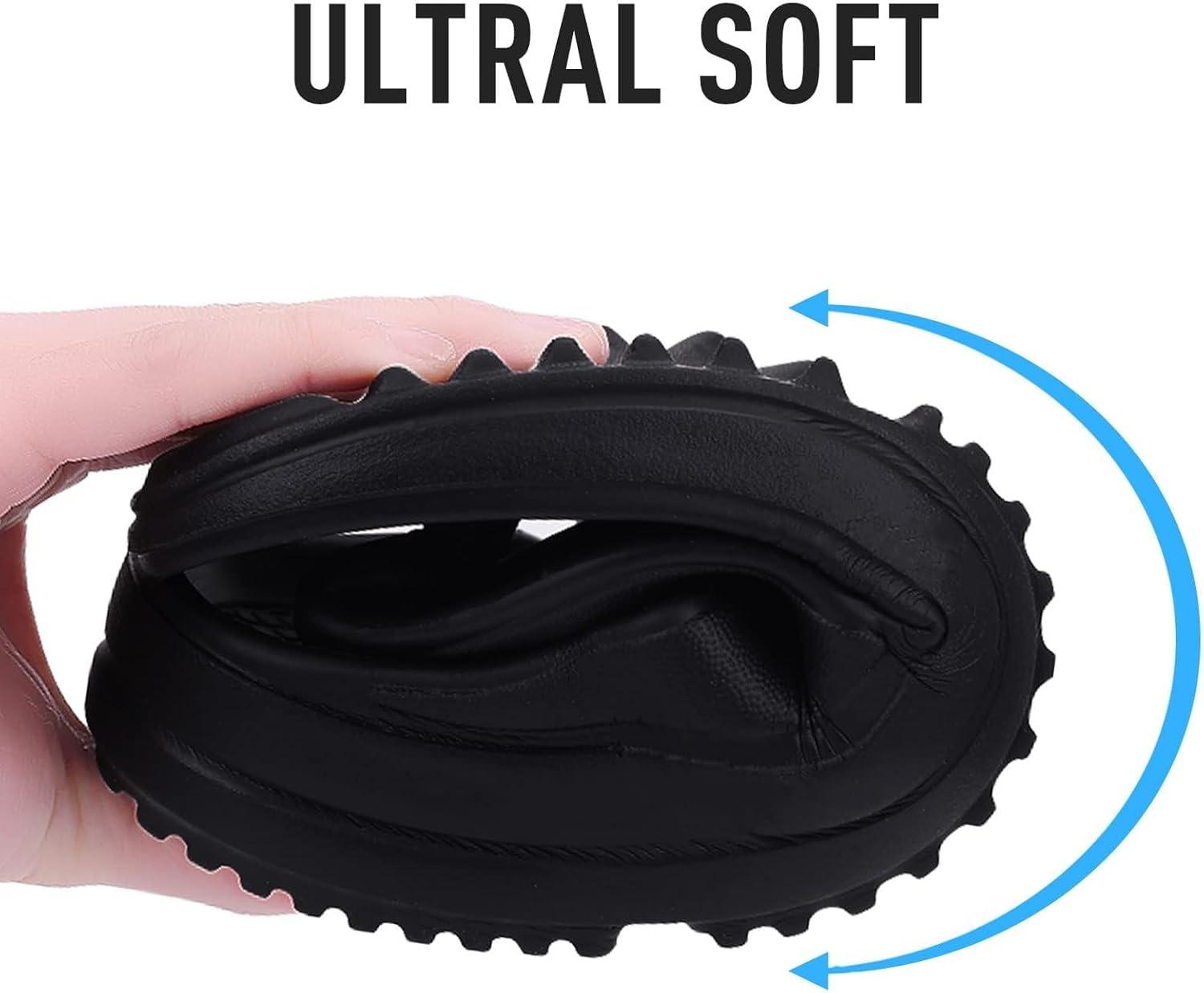 imageshevalues Orthopedic Sandals for Women Arch Support Recovery Flip FlopsBlack